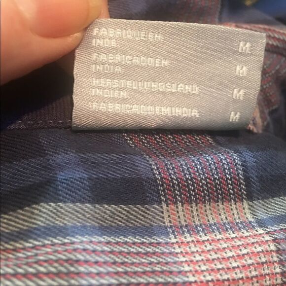 Columbia Plaid Long Sleeve Button Down Shirt Size Medium - Picture 4 of 6